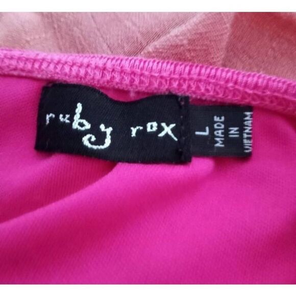 RUBY ROX HOT PINK DRESS SZ.YL EUC. - Picture 3 of 5